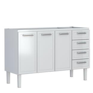 Gabinete de Pia 140 Apolo Flat 4G Cozimax Branco 