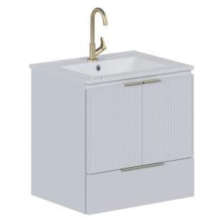 Gabinete Para Banheiro em Aço 60x60x47cm Com Lavatório Pitaia 60 Cozimax Branco