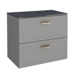 Gabinete Para Banheiro Aço 67x59x44cm Sem Cuba Odin 70 Cozimax Cinza