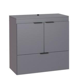 Gabinete Para Banheiro Madeira Lis 60 Sem Cuba Cozimax Cinza