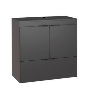 Gabinete Para Banheiro Madeira Lis 60 Sem Cuba Cozimax Preto