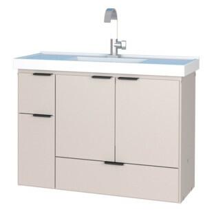Gabinete Para Banheiro Madeira Orquídea 80 Com Lavatório Cozimax Nude