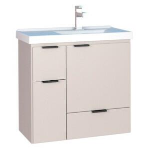 Gabinete Para Banheiro Madeira Orquídea 60 Com Lavatório Cozimax Nude
