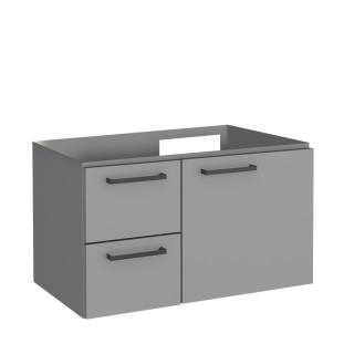 Gabinete Banheiro Para Bancada Aço 60cm Sem Lavatório Romã 60 Cozimax Cinza