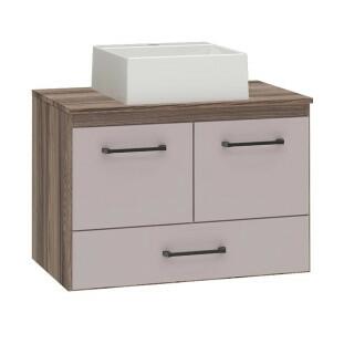 Gabinete Para Banheiro Hibisco Com Cuba Fit Cozimax Tamarindo/Nude
