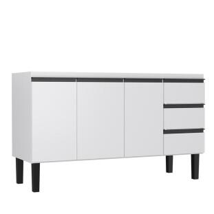 Gabinete de Aço Para Pia 150cm 3 Portas 3 Gavetas Netuno Cozimax Branco
