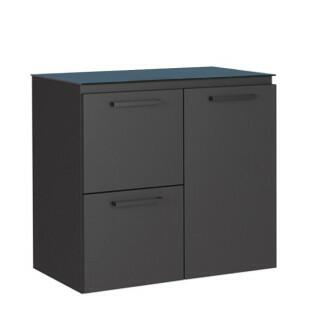 Gabinete Para Banheiro Aço Osiris 60 Sem Cuba Cozimax Preto