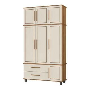 Guarda Roupa 3 Portas House Fabrimoveis Freijo/Off White