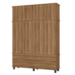 Guarda Roupa 4 Portas House Fabrimoveis Freijo