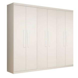 Guarda Roupa Casal 6 Portas Infinity Gelius Branco