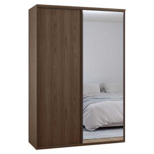Guarda Roupa Modulado 160cm 1 Porta Espelho 6 Gavetas 2 Cabideiros 100% MDF Premium Robel Capuccino/Capuccino