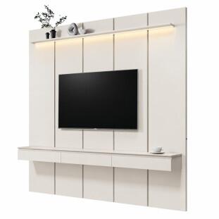 Home Suspenso 225x216cm 3 Gavetas Para TV 85¨ Estone 2.25 EDN Off White