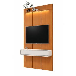 Home Suspenso 135x216cm 2 Gavetas Para TV 50¨ Milano 1.35 EDN Cedro/Off White