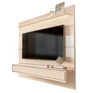 Home Painel Suspenso 180cm Para TV 75¨ Gavetas LED Boaz 1.8 EDN Off White