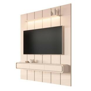 Home Painel Suspenso 180cm Para TV 75¨ Gavetas LED Liv 1.8 EDN Off White