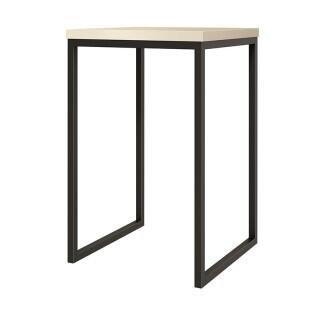 Mesa de Apoio Para Sala 40x40 Iron EAX Móveis Off White
