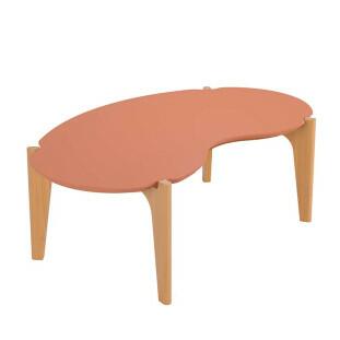 Mesa de Centro MDF Usinado Florida 105cm Lukaliam Luanda/Freijo
