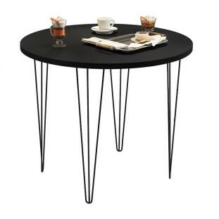 Mesa de Jantar Redonda 90 Pés de Ferro 8080 JB Bechara Preto