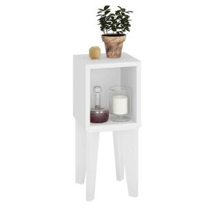 Mesa de Canto Retrô Tubi RV Móveis Branco