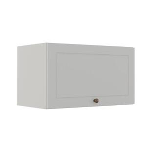 Módulo Armário Aéreo 60cm 1 Porta Basculante 100% MDF Cozinha Provence Robel Branco/Branco Matte