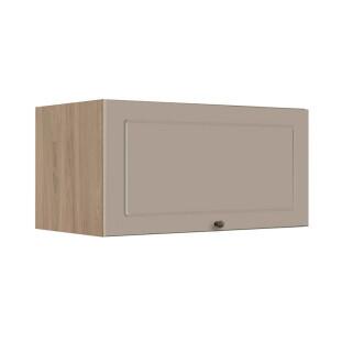 Módulo Armário Aéreo 70cm 1 Porta Basculante 100% MDF Cozinha Provence Robel Hanover/Fendi Matte