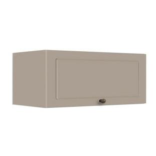 Módulo Armário Aéreo 80cm 1 Porta Basculante 100% MDF Cozinha Provence Robel Fendi/Fendi Matte