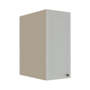 Módulo Armário Aéreo 68x30x56cm 1 Porta 100% MDF Cozinha Modulada Provence Robel Fendi/Branco Matte