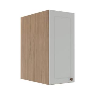 Módulo Armário Aéreo 68x30x56cm 1 Porta 100% MDF Cozinha Modulada Provence Robel Hanover/Branco Matte