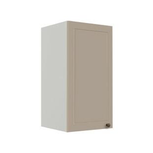 Módulo Armário Aéreo 68x35x34cm 1 Porta 100% MDF Cozinha Modulada Provence Robel Branco/Fendi Matte