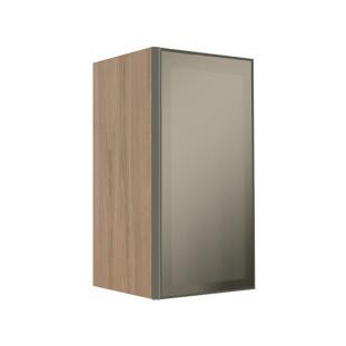 Módulo Armário Aéreo 68x35x34cm 1 Porta Vidro Reflecta Cozinha Modulada Robel Hanover