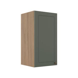 Módulo Armário Aéreo 68x35x34cm 1 Porta 100% MDF Cozinha Modulada Provence Robel Hanover/Salvia Matte