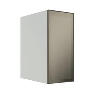 Módulo Armário Aéreo 68x35x56cm 1 Porta Vidro Reflecta Cozinha Modulada Robel Branco