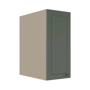 Módulo Armário Aéreo 68x35x56cm 1 Porta 100% MDF Cozinha Modulada Provence Robel Fendi/Sálvia Matte