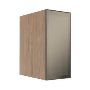 Módulo Armário Aéreo 68x35x56cm 1 Porta Vidro Reflecta Cozinha Modulada Robel Hanover