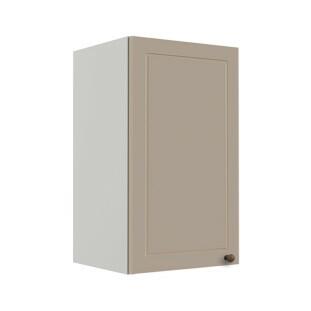 Módulo Armário Aéreo 68x40x34cm 1 Porta 100% MDF Cozinha Modulada Provence Robel Branco/Fendi Matte