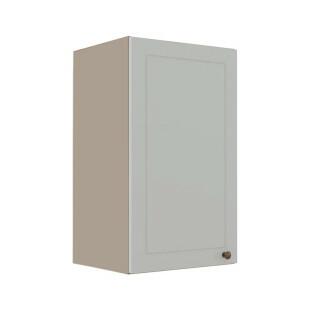 Módulo Armário Aéreo 68x40x34cm 1 Porta 100% MDF Cozinha Modulada Provence Robel Fendi/Branco Matte