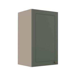 Módulo Armário Aéreo 68x40x34cm 1 Porta 100% MDF Cozinha Modulada Provence Robel Fendi/Salvia Matte