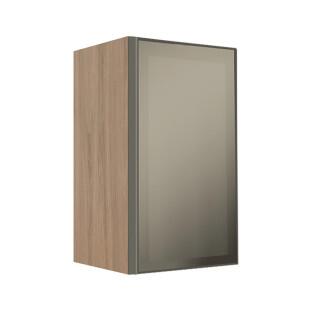 Módulo Armário Aéreo 68x40x34cm 1 Porta Vidro Reflecta Cozinha Modulada Robel Hanover
