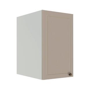 Módulo Armário Aéreo 68x40x56cm 1 Porta 100% MDF Cozinha Modulada Provence Robel Branco/Fendi Matte
