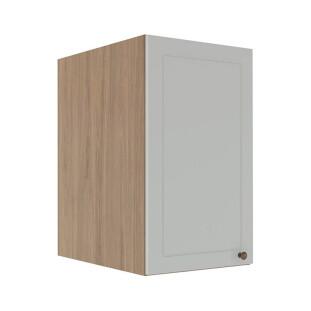 Módulo Armário Aéreo 68x40x56cm 1 Porta 100% MDF Cozinha Modulada Provence Robel Hanover/Branco Matte