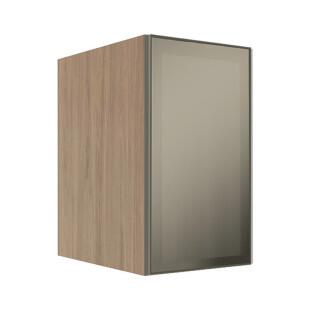 Módulo Armário Aéreo 68x40x56cm 1 Porta Vidro Reflecta Cozinha Modulada Robel Hanover