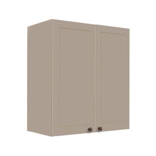 Módulo Armário Aéreo 68x60x34cm 2 Portas 100% MDF Cozinha Modulada Provence Robel Fendi/Fendi Matte