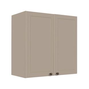 Módulo Armário Aéreo 68x70x34cm 2 Portas 100% MDF Cozinha Modulada Provence Robel Fendi/Fendi Matte