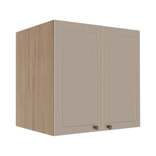 Módulo Armário Aéreo 68x70x56cm 2 Portas 100% MDF Cozinha Provence Robel Hanover/Fendi Matte
