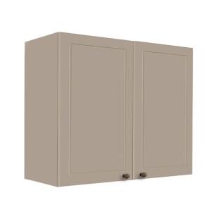 Módulo Armário Aéreo 68x80x34cm 2 Portas 100% MDF Cozinha Modulada Provence Robel Fendi/Fendi Matte
