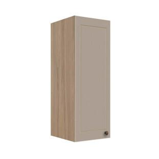 Módulo Armário Aéreo 88x30x34cm 1 Porta 100% MDF Cozinha Provence Robel Hanover/Fendi Matte