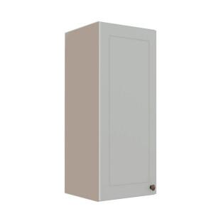 Módulo Armário Aéreo 88x35x34cm 1 Porta 100% MDF Cozinha Provence Robel Fendi/Branco Matte