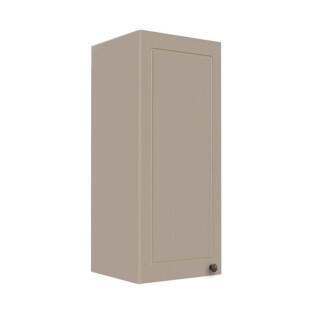 Módulo Armário Aéreo 88x35x34cm 1 Porta 100% MDF Cozinha Provence Robel Fendi/Fendi Matte