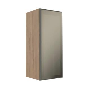 Módulo Armário Aéreo 88x35X34cm 1 Porta Vidro Reflecta Cozinha Modulada Robel Hanover