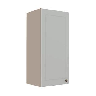 Módulo Armário Aéreo 88x40x34cm 1 Porta 100% MDF Cozinha Provence Robel Fendi/Branco Matte